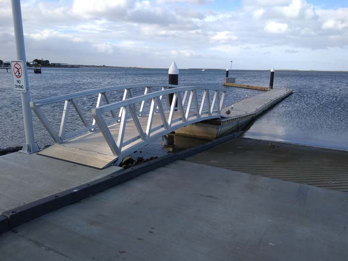 Port Albert boat ramp bridge